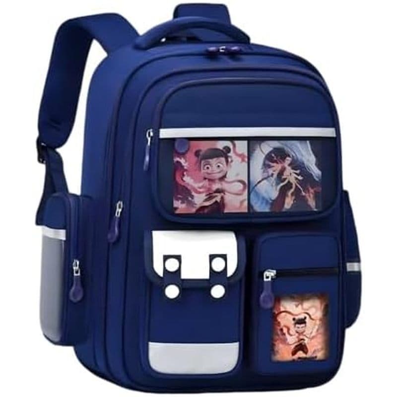 Mochila Gráfica Mythy Warrior – Grande Capacidade , Ergonômica & amp ; Vem Com 10 Peças De Acessórios (Todo Preto)