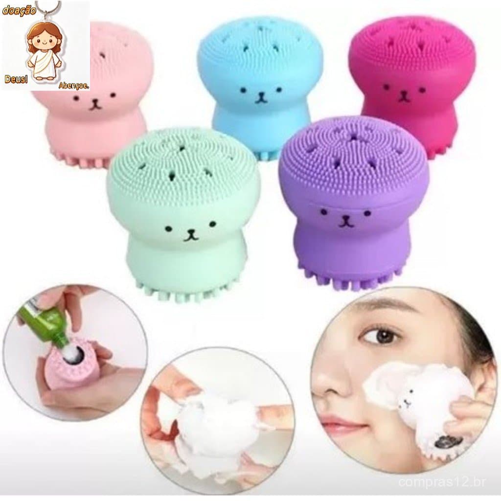 KIT 12 Pcs Esponja Buchinha De Lavar Rosto Polvo Esfoliante Massageador-INLIS ANA