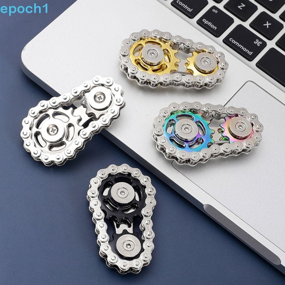 Engrenagem De Corrente Giratória De Mão EPOCH1 , Giroscópio Na Ponta Do Dedo Fidget Spinner , Parte Superior