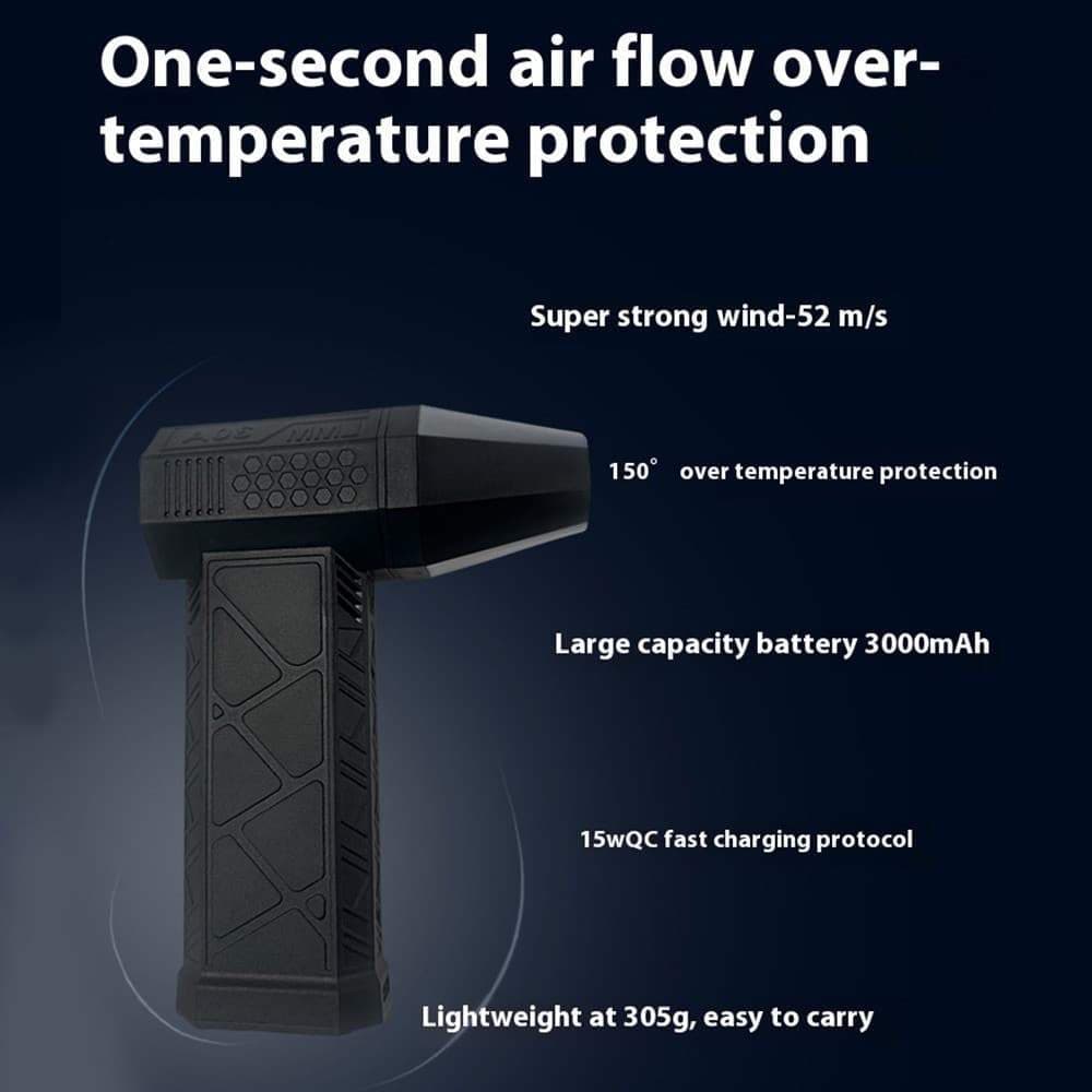 Dispositivo Soprador de Ar Turbo Jet Compacto Sem Fio Alta Performance