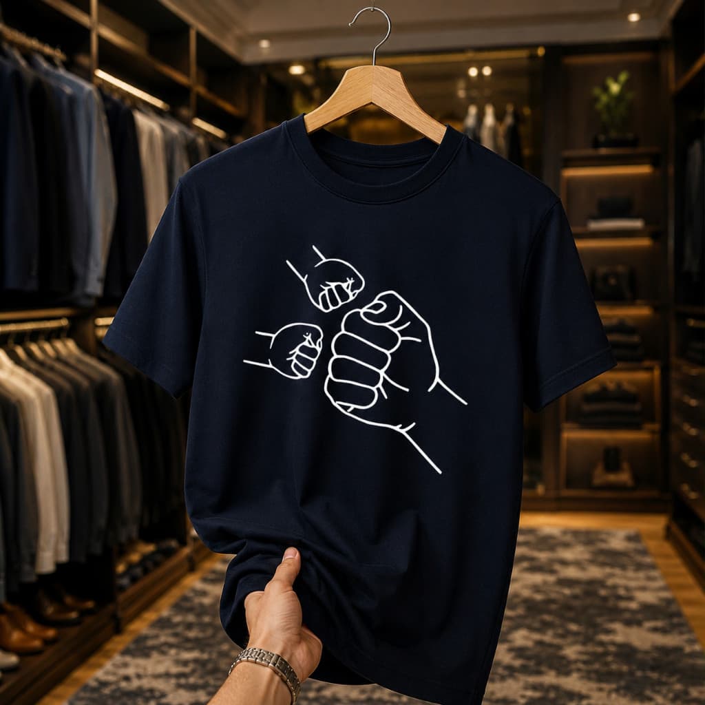 CAMISETA MASCULINA DIA DOS PAIS "PARCEIRO" PAI E FILHO MELHOR PAI DO MUNDO PAPAI