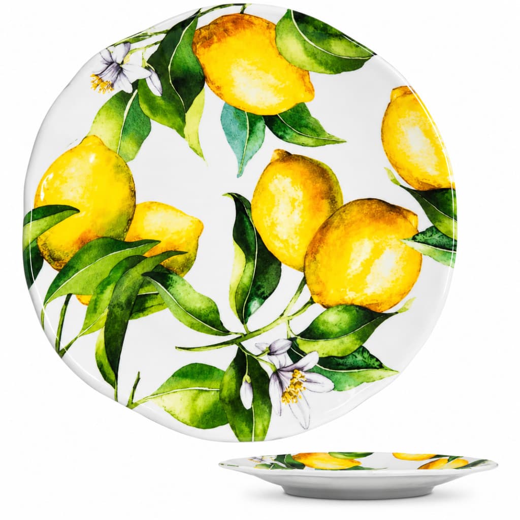 Prato De Melamina Sobremesa Coleção Sicília 23cm - Bellagio