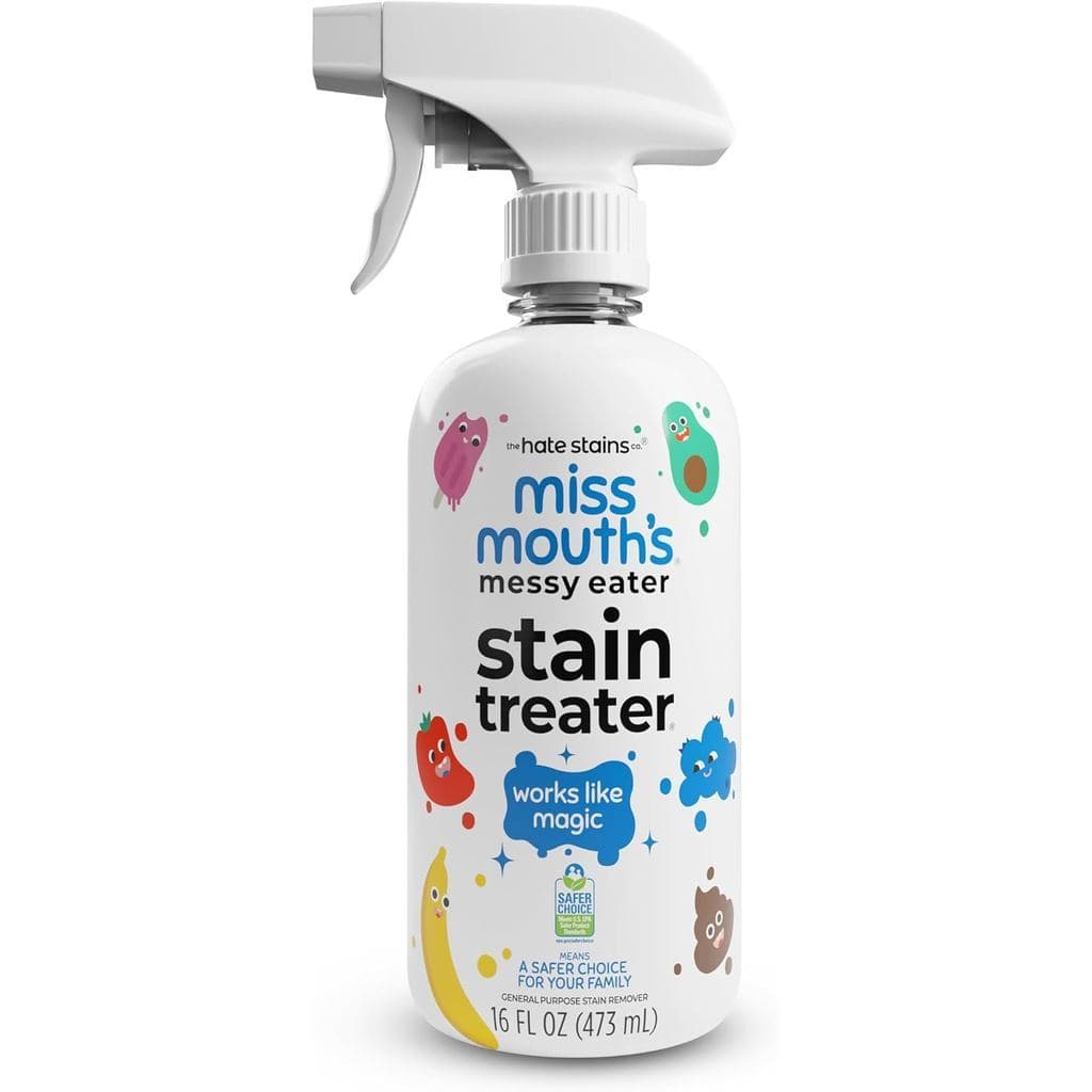 Spray Removedor de Manchas para Alimentos Sujos da Miss Mouth, Removedor de Manchas para Lavanderia, 16 Oz |   Essenciai
