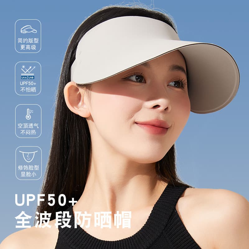 Chapéu de verão feminino para proteção solar, chapéu integrado sem costura com proteção solar, chapéu esportivo de aba l