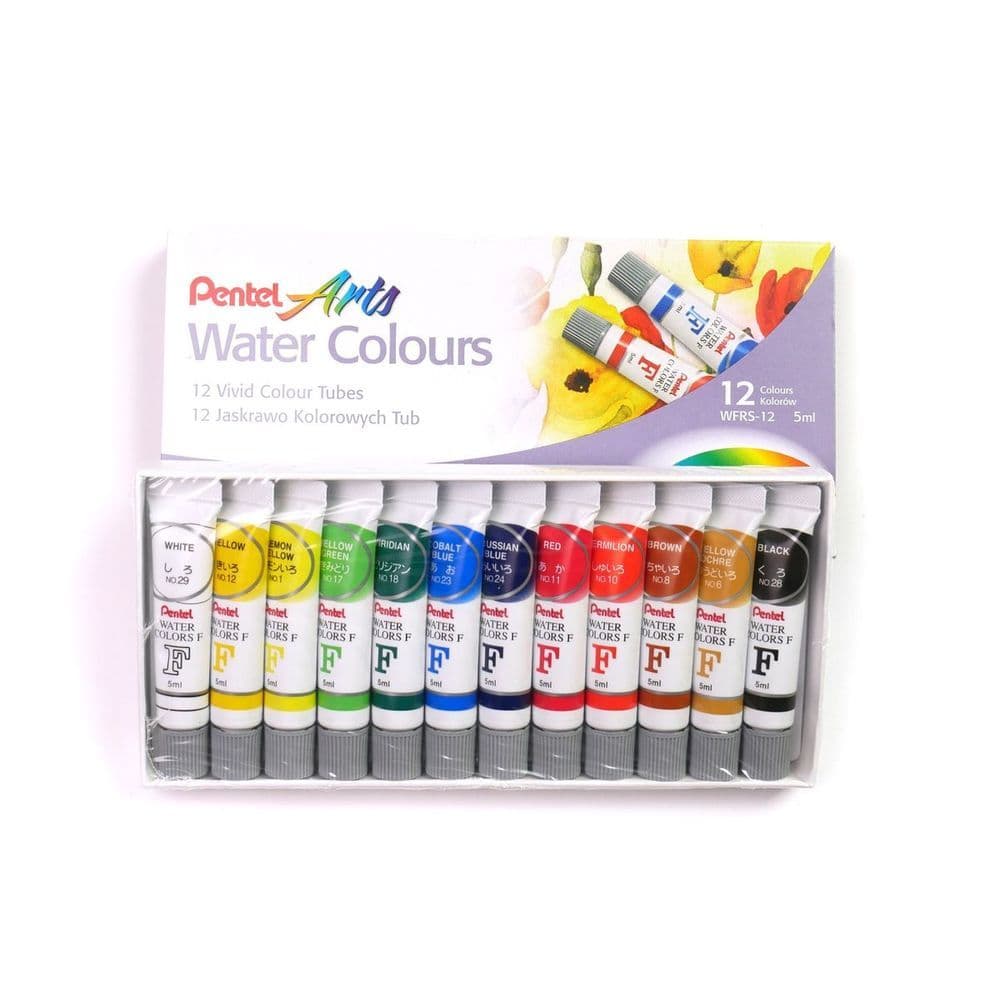 TINTA AQUARELA PENTEL COM 12 CORES