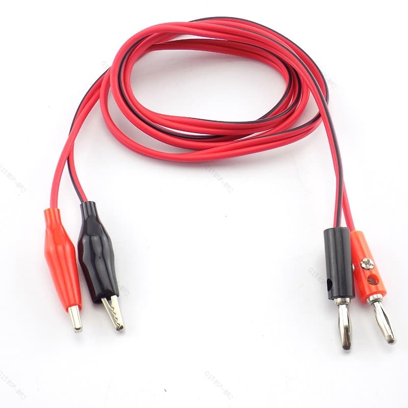 Clipe De Jacaré Para AV 4mm Banana Plug Conectores De Cabo De Teste De Braçadeira Elétrica BR15B2