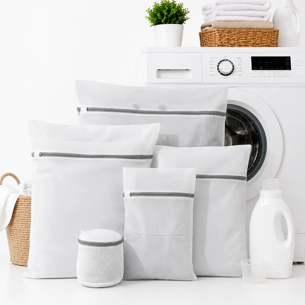 Kit 5 Sacos Para Máquina De Lavar Roupa Meias Tênis Protetor