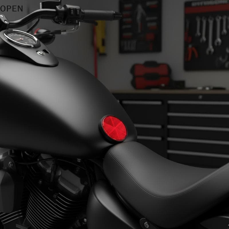 op 4 Peças Refletor Circular Para Motocicleta , À Prova D'água , Aviso Noturno , Marcador De Segurança Bicicleta Elétric