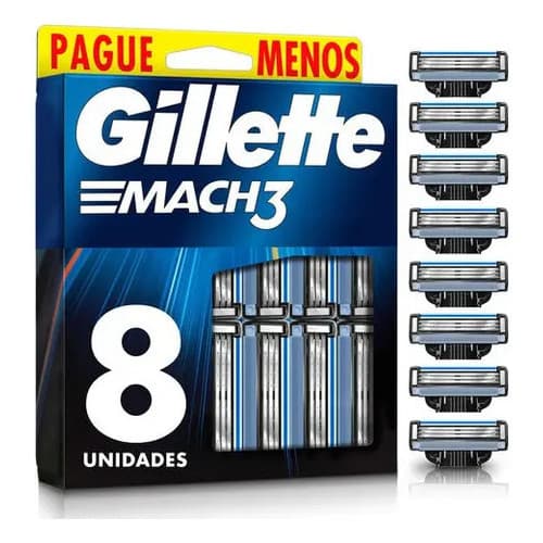 Carga Gillette Mach3 Regular 8 Unidades
