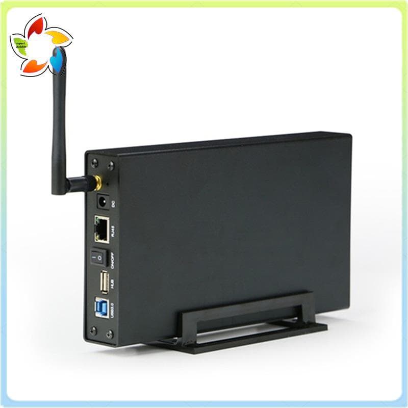 Portátil 3.5'HDD SSD Gabinete USB3.0 Rj45 Ethernet De Disco Rígido Externo Plugue Do Reino Unido