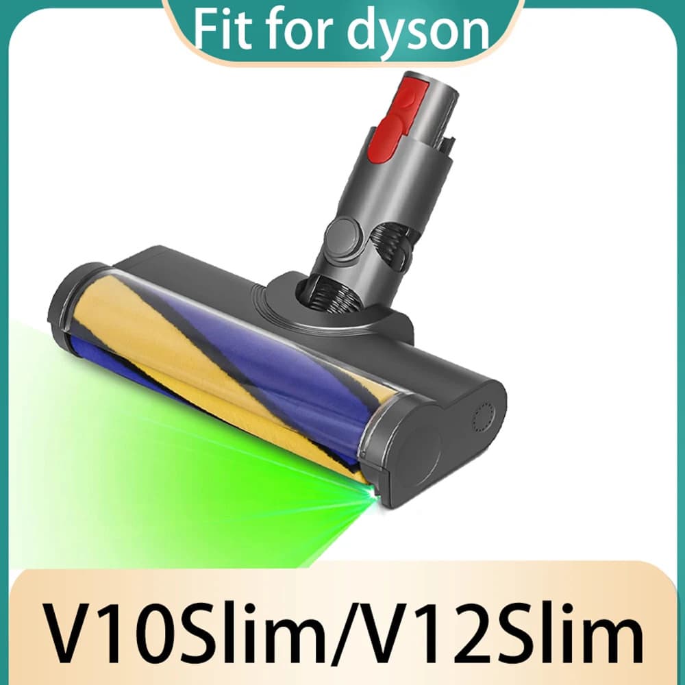 Para Dyson V12 Detectar Fino V10Slim Acessórios Cabeça De Escova De Rolo Macio Motorhead Com Substituição De Luz De Poei