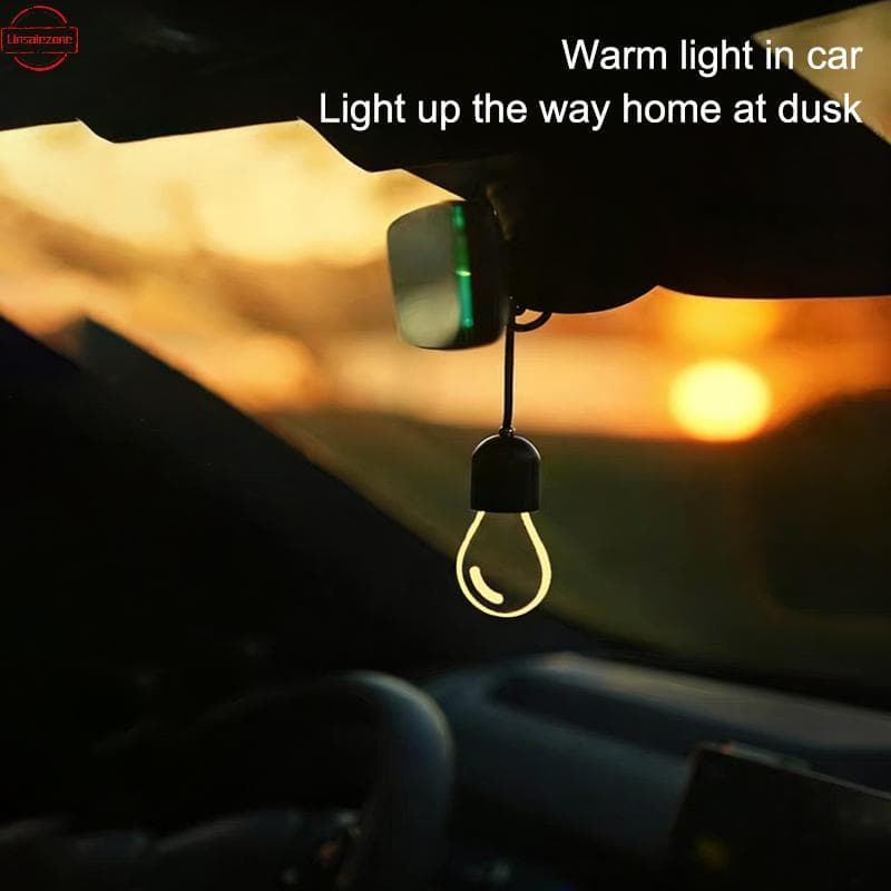 OZTH Portátil Pendurado Auto Interior Brilho Pingente Led Retro Pequena Lâmpada Carro Ornamento Ideal Para Viagens Longa