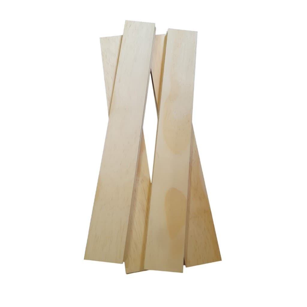 Kit 10 Ripinhas De Madeira Pinus Para Artesanato 30 X 4  X 0,5 Cm Casa Decoração