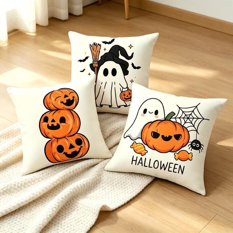 Almofada ecorativa Halloween Decoração Sofá Quarto 40x40 45x45cm(0075-0079)