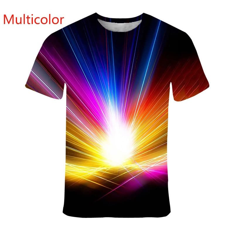 2026 T Camisa Masculina Mais Recente Moda/Feminina Arco-Íris Impressão 3D Camiseta Vertigo Hipnótico Vórtice Engraçado D