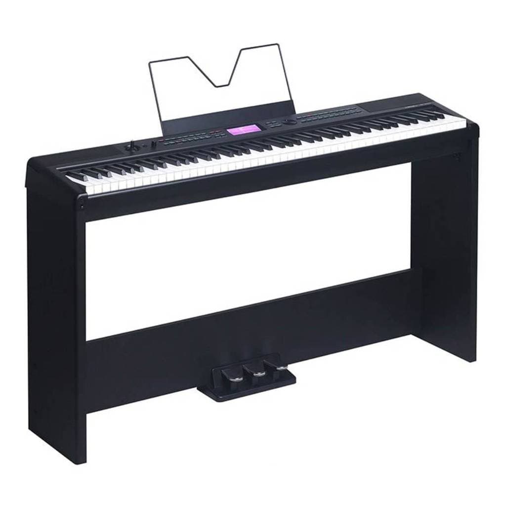 Piano Digital Medeli SP-A500 88 Teclas Ação Graduada + Estante ST450 com Pedal Triplo Completo para Estudo, Performance
