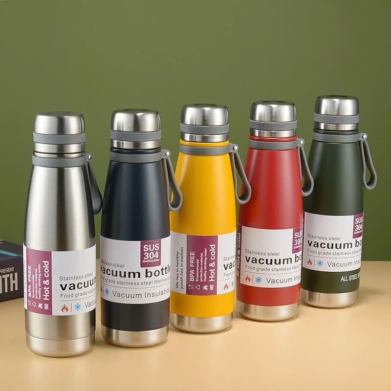 Garrafa Inox Térmica Quente ou Frio  1000ml Academia Caminhada Squeeze Diversas Cores - cod 75529