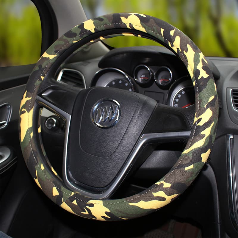 SPYHMBY730 Camuflagem Capa de Volante de Carro Quatro Estações Universal Antigo Pano Grosso Capa Protetora