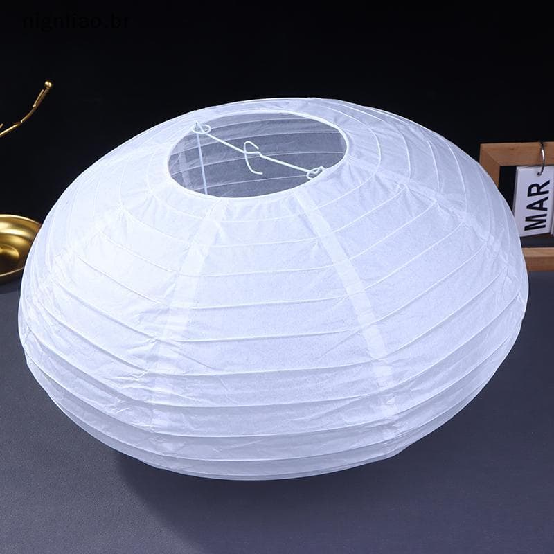 nignliao Disco Voador Forma Lâmpada De Papel Arandelas Parede Casamento Chinês Festa Bolas Pendurado Decoração Bola Abaj