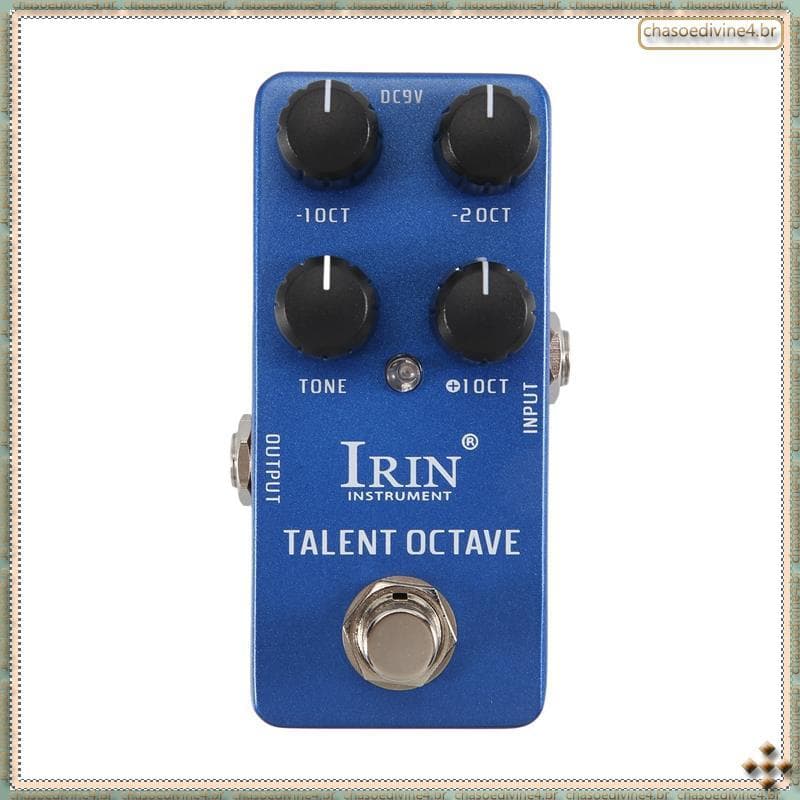 [Ykr]-19 Pedal De Efeito De Guitarra De Oitava De Talento 3 Efeitos Sonoros Separados Pedais True Bypass Acessórios Para