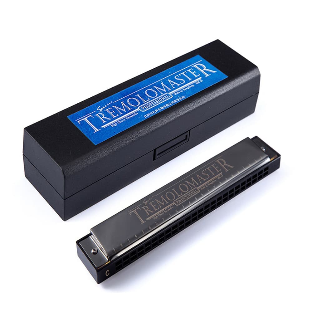 Nicethings1-BR 24 buracos tremolo gaita elegante c tom preto boca órgão harpa para jogador profissional iniciantes
