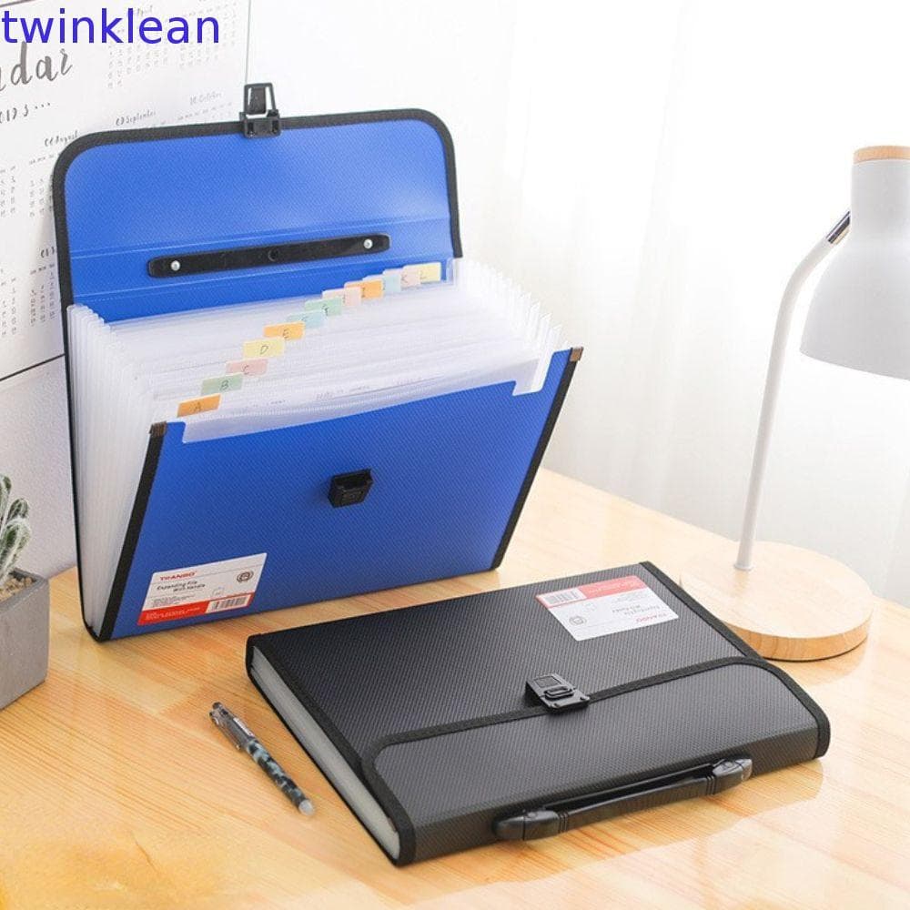 Organizador De Documentos Com 13 Bolsos , Pastas De Arquivo Expansíveis Simples , Pasta De Papel Acordeão