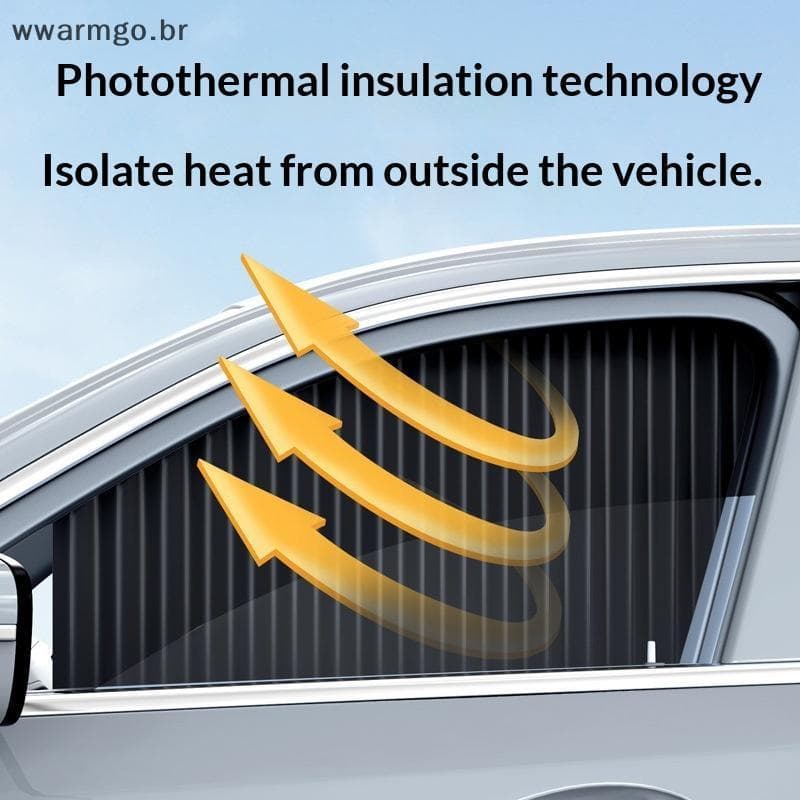 WWARM 2 Peças Cortina Universal Para Janela Lateral De Carro Proteção UV Pano Puro Preto