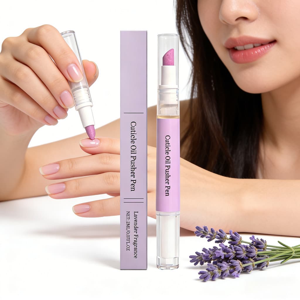 Caneta De Óleo De Cutícula Perfumada De Lavanda 2ml Portátil Cuidados Com As Unhas Hidratante Reparação De Pele Seca Nut