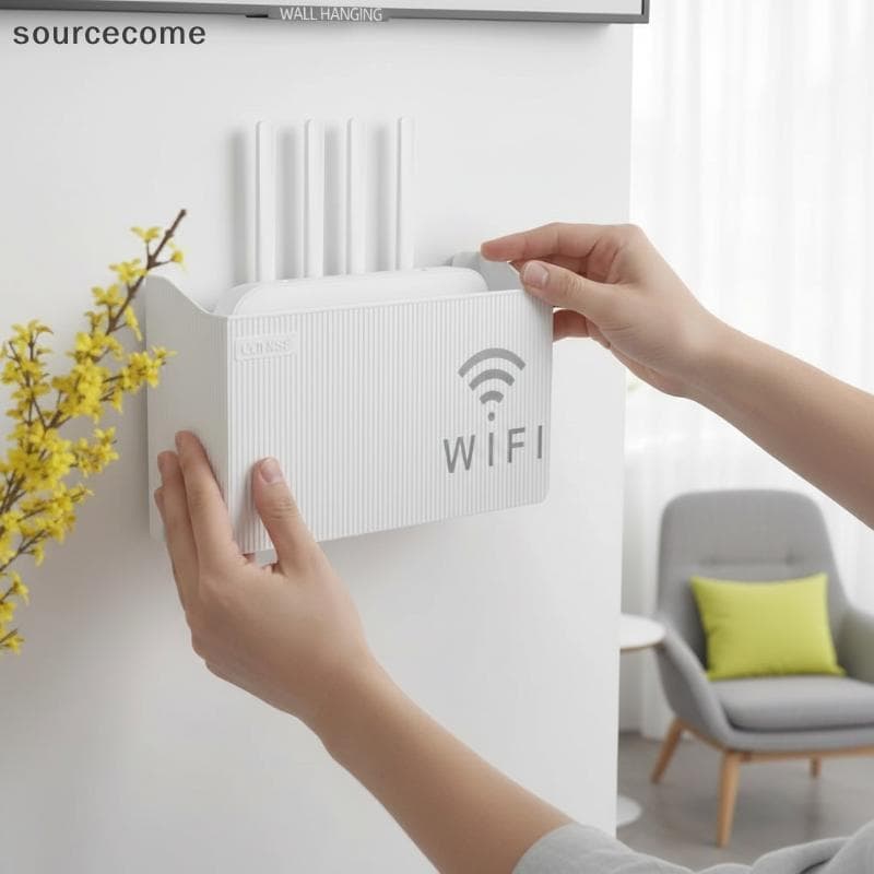 [sourcecome] Conjunto De Prateleira Wifi-top Box Ra TV Router Braet Caixa De Armazenamento Projetor De Parede Espaço Wal