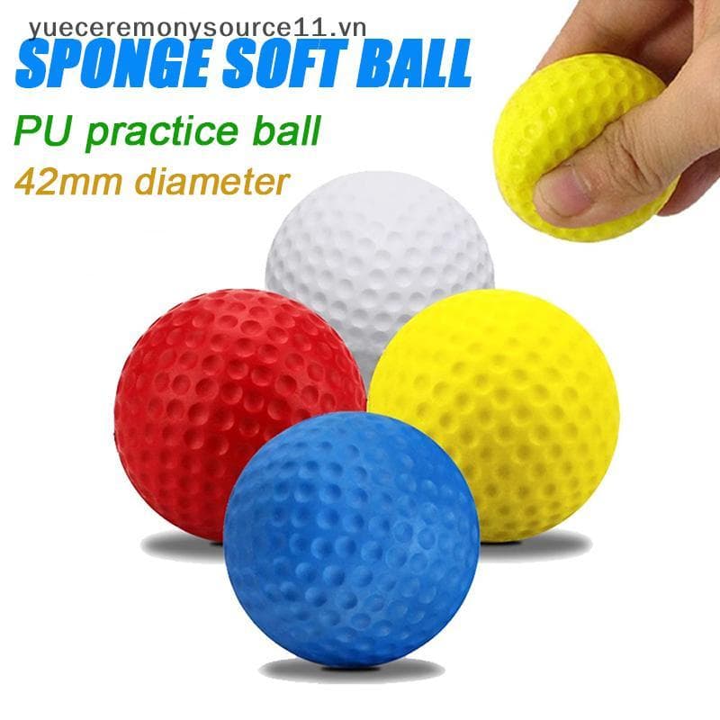 YS 42Mm Cor Misturada Espuma Pu Esponja Sólida Bola Macia De Prática De Golfe Interior Brinquedo .