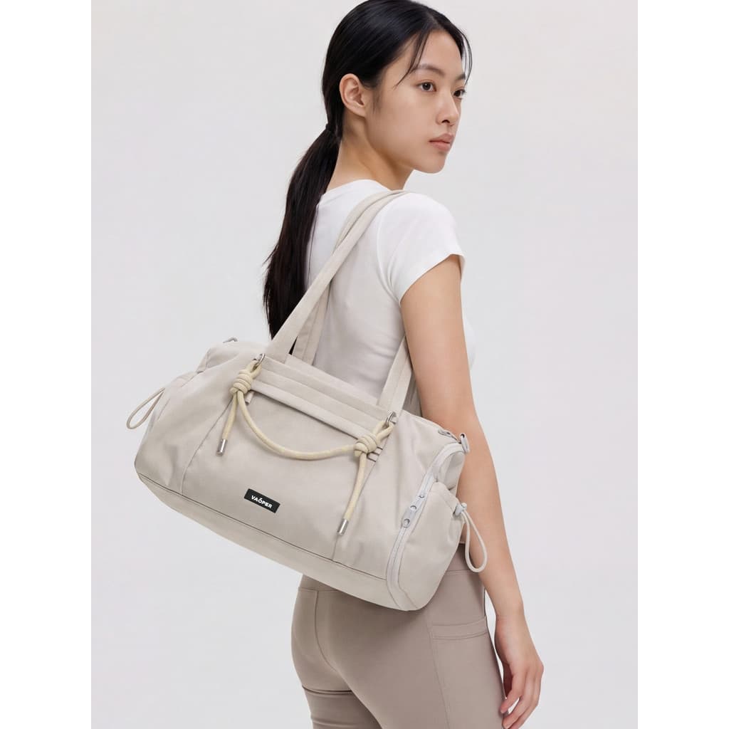 VAOPER marca de alimentação saco de ginásio feminino seco molhado separação grande capacidade bolsa de viagem de curta d