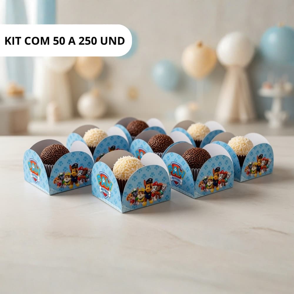 Forminha patrulha canina chase Lembracinha forma de Doce Docinho Festa de Aniversário Infantil bombom