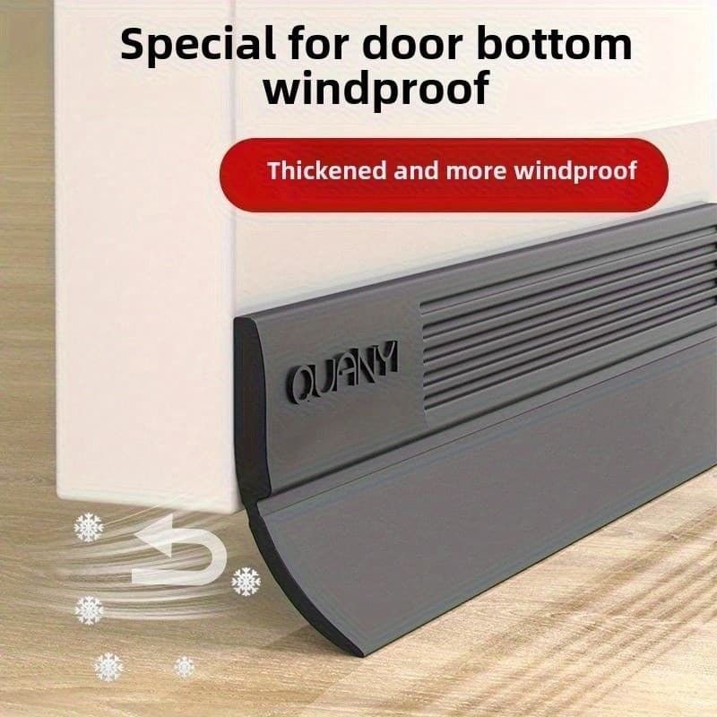 Último Modelo de Fita de Vedação Inferior de Porta à Prova de Vento - Silicone Antifurto Reforçado, Autoadesivo para Iso