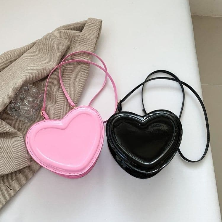 2024 novo estilo recuo 3D amor senhoras bolsa de ombro moda pequena fresca All-Match na moda versão coreana temperamento