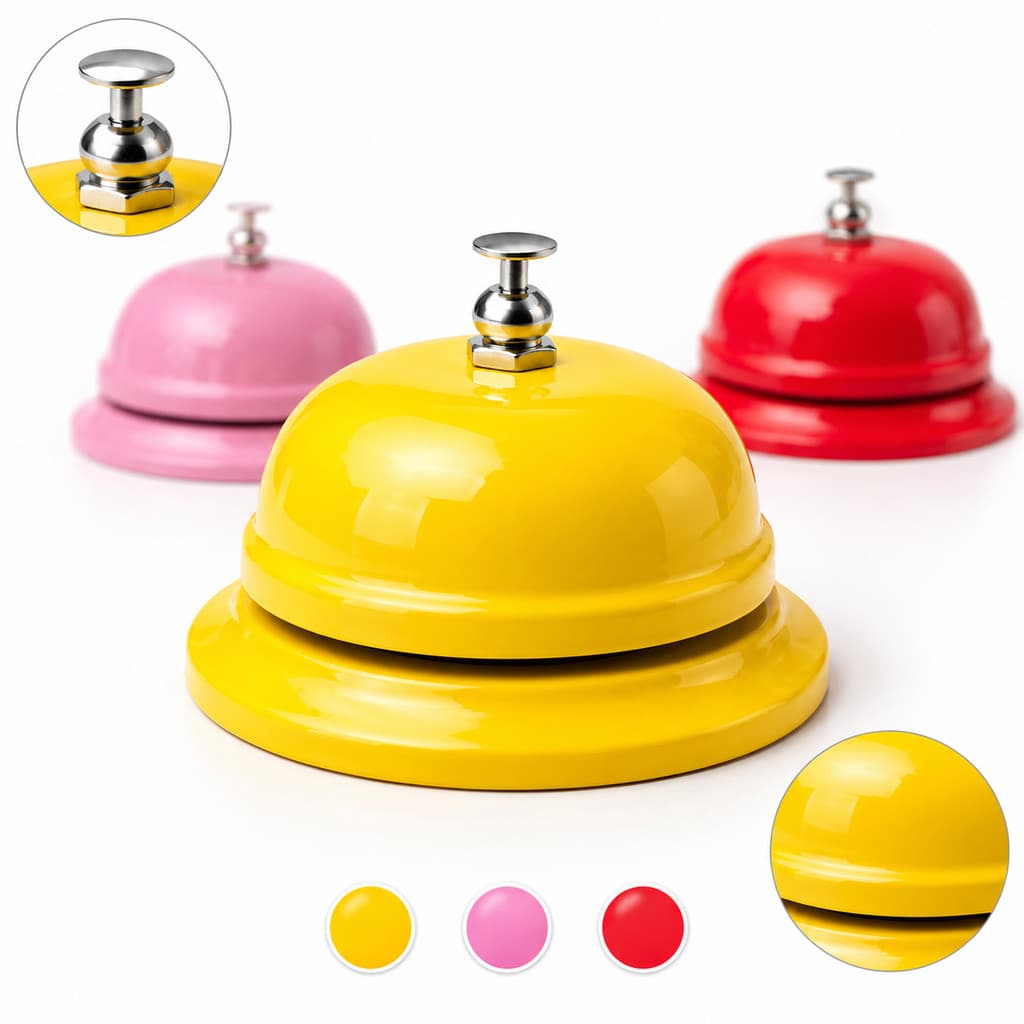 Sino Campainha Sineta de Mesa para Recepção Hotel Restaurante Balcão Atendimento