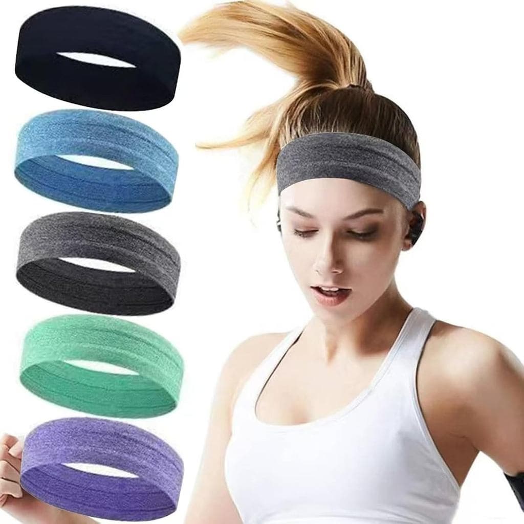 Faixas de Cabeça para Exercícios, Faixas de Cabeça Antiderrapantes, Esportivas, Absorventes de Suor, Faixa