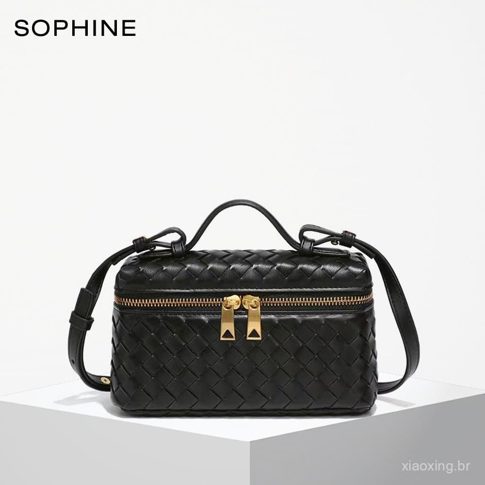 Bolsa Tiracolo de Tecido Estilo Designer de Moda, Mini Bolsa Box para Mulheres SYS6