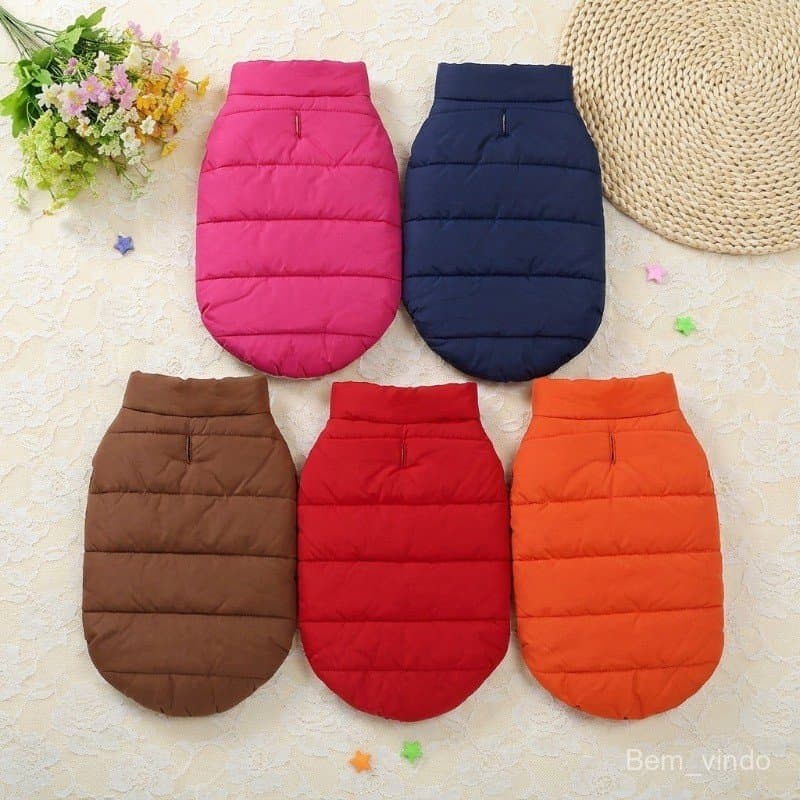 Casaco de Inverno para Cães, Colete Quente para Animais de Estimação, Tamanhos XS-XXXL