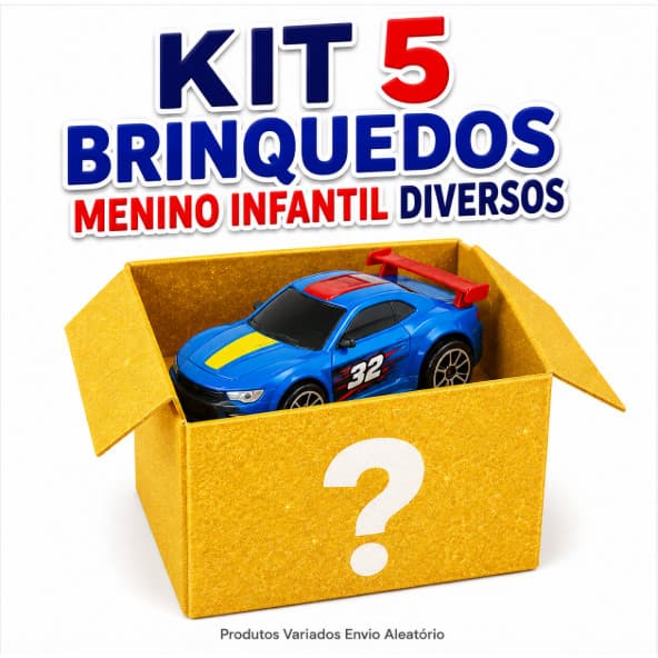 Kit 5 Brinquedos Menino Infantil Diversos Produtos Variados Envio Aleatório