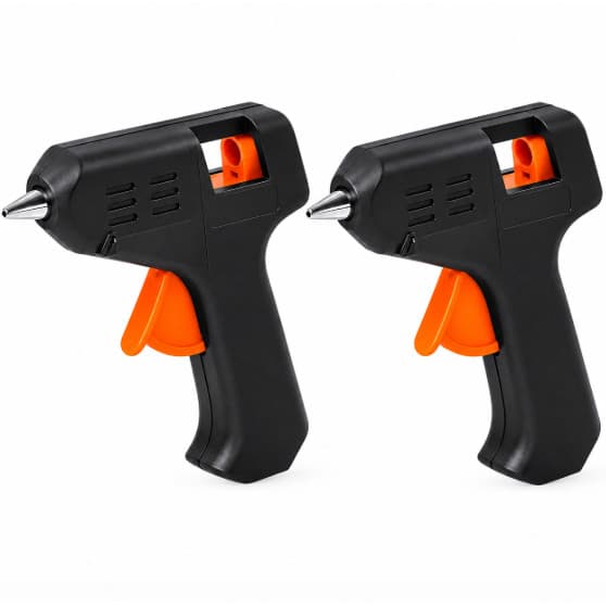 Kit 2 Pistolas De Cola Quente Profissional Bivolt Aplicador Bastao Artesanato DIY Reparos Rapidos Escola Trabalho