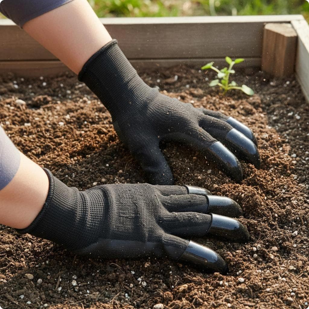 [hellery] Luvas De Jardinagem Antiderrapantes Com Garras Jardim Resistentes Ao Desgaste Equipamento De Proteção Respiráv