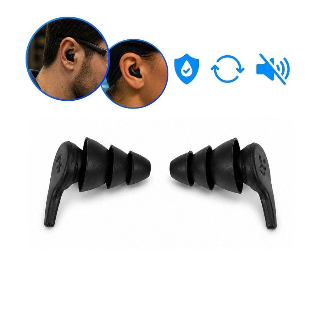 Protetor Auricular Silicone Antirruído Reutilizável para Dormir Estudar Trabalhar Viajar e Natação