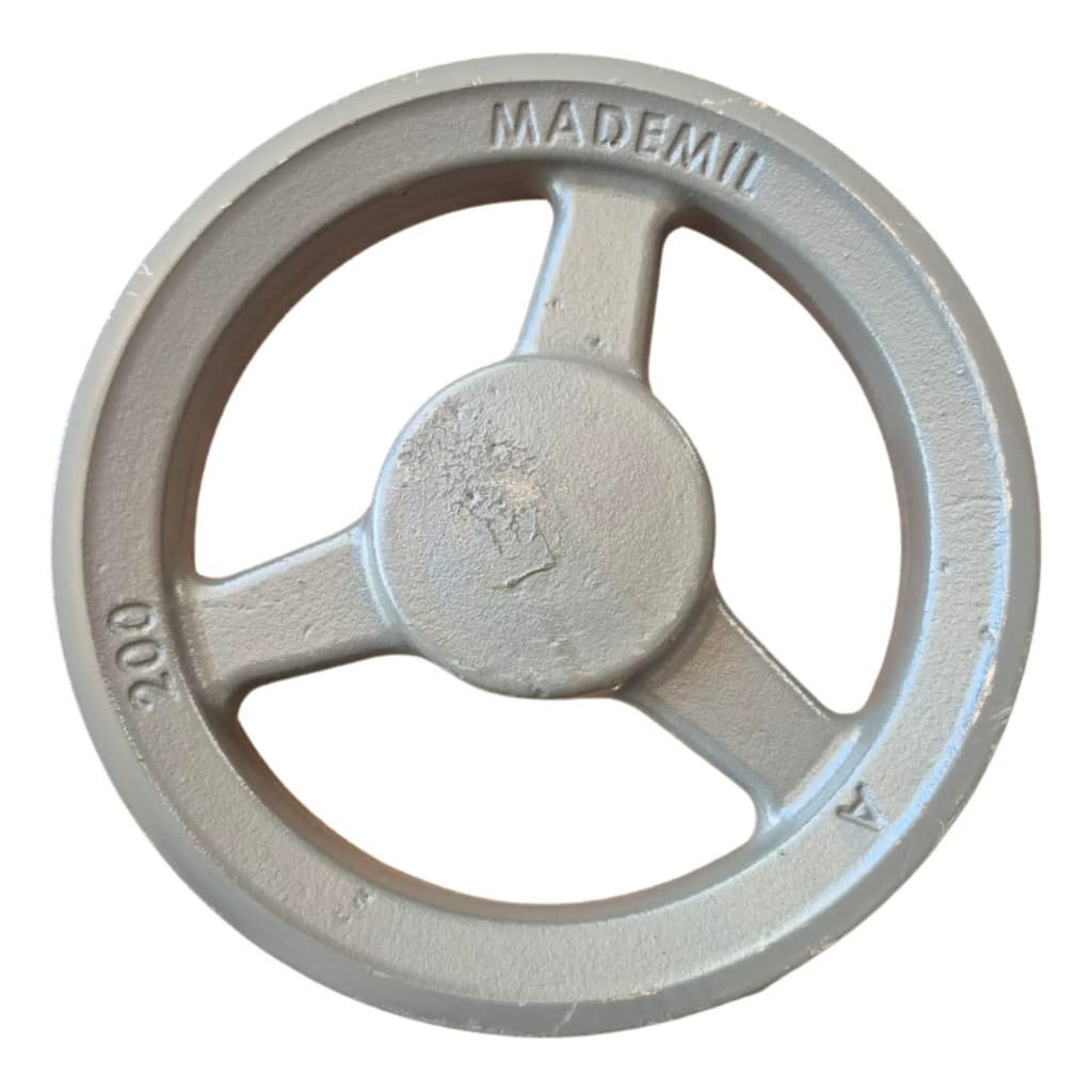Polia De Ferro Fundido 200mm Com 2 Canais A - Mademil