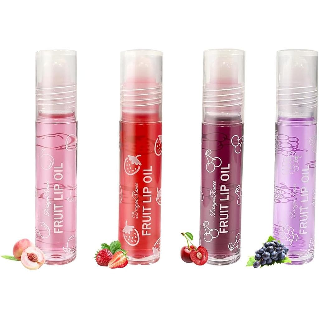 Brilho labial brilhante, brilho labial em formato de rolinho, óleo labial transparente e incolor, volumizador labial hid
