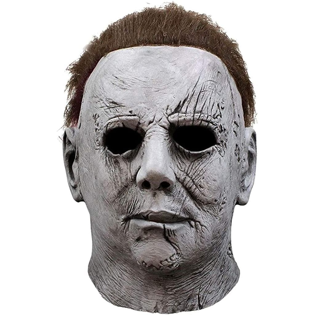 Máscara Assustadora de Halloween Beita para Adultos, Máscara de Látex Branca Clássica Realista para Cosplay Assustador