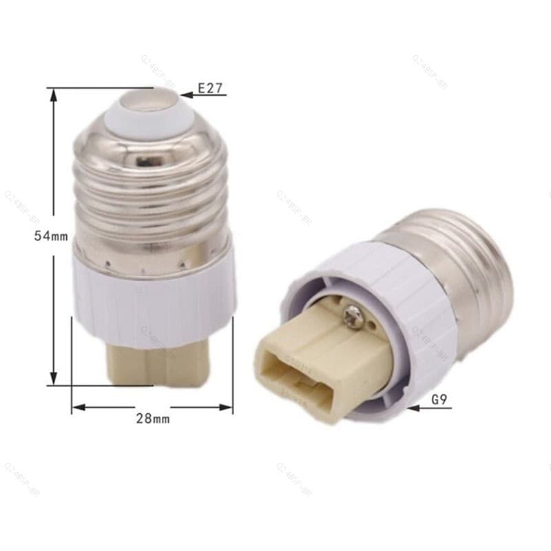 AC E27 Para G9 Suporte De Base De Lâmpada Led Conversor Tomada Luzes Tipo Adaptador BR24B