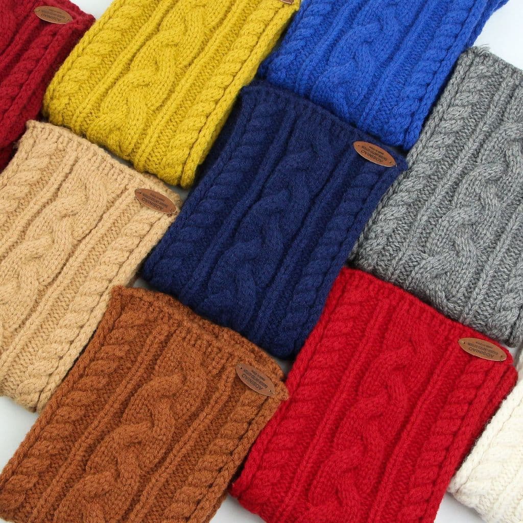 Outono inverno coreano lã misturada cachecol exterior curto torção cachecol feminino quente malha lã cachecol