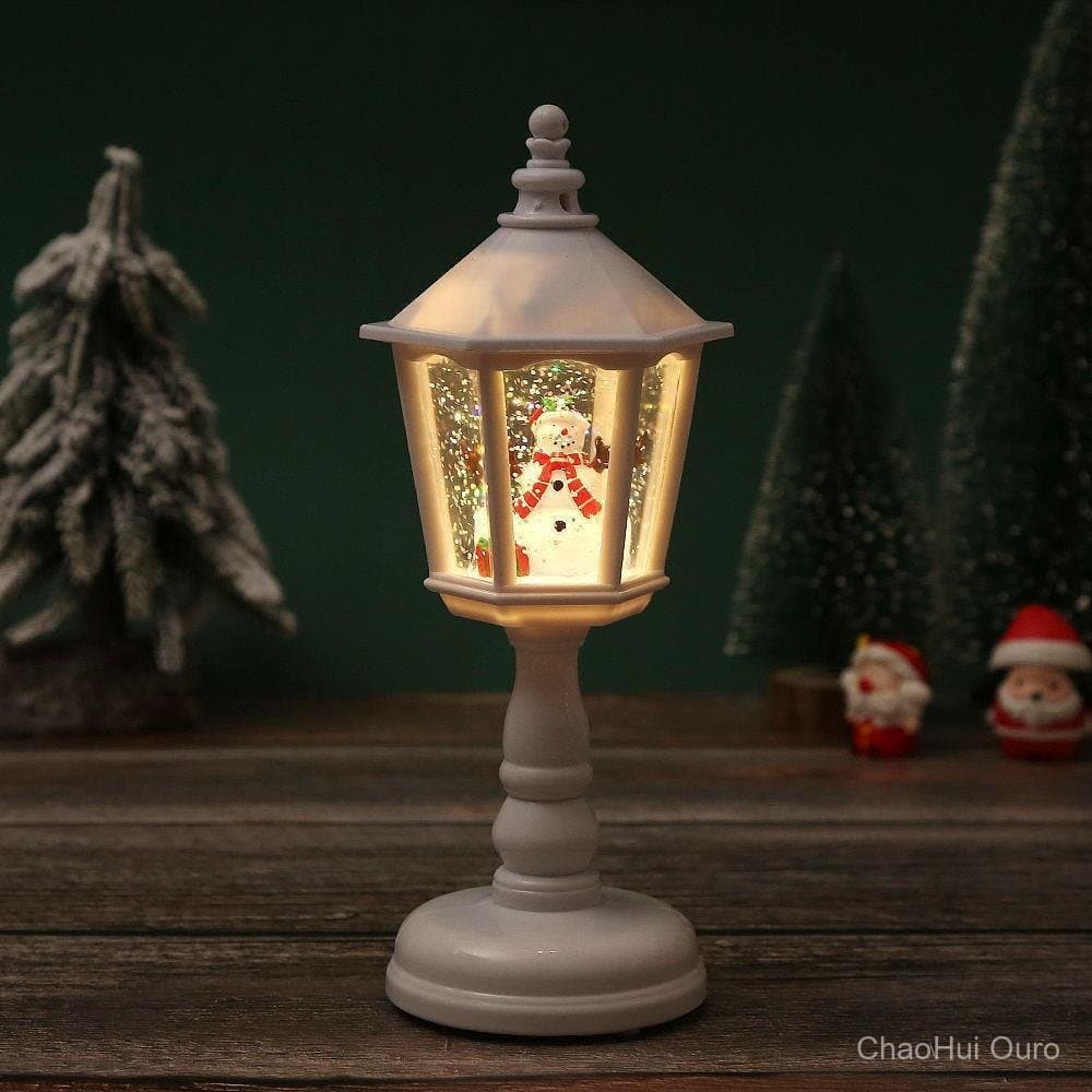 Decorações de Natal, luminária de mesa hexagonal, luz noturna de Natal, presente de Natal