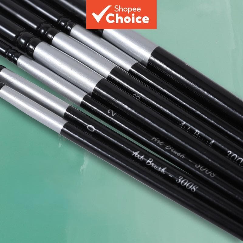 Conjunto de Pincéis Swan Negro: Pincel de aquarela, Pincel liner, guache, Pincel para pintura a óleo, Ferramentas