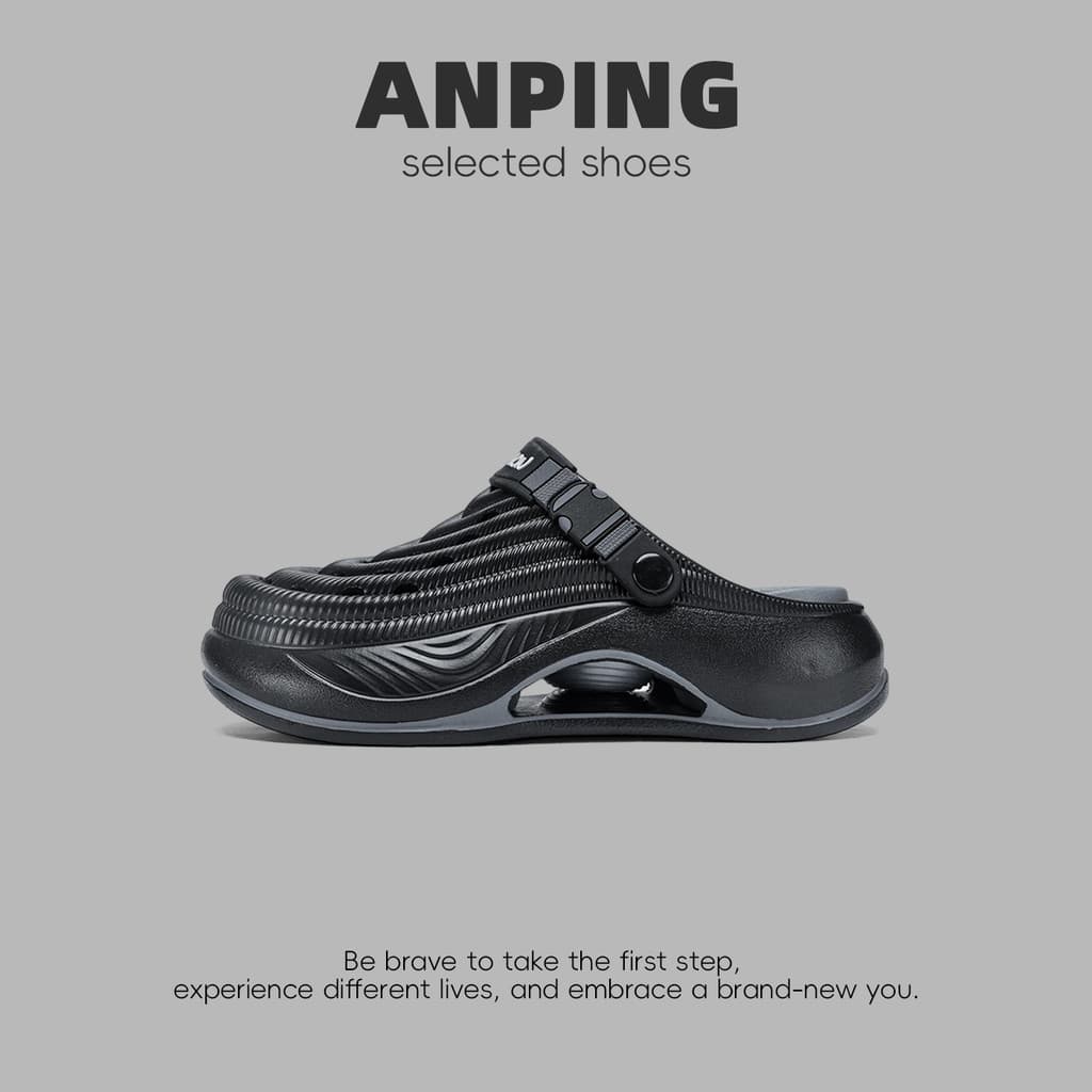 Jinjiang comércio exterior Baotou sandálias chinelos meia chinelos sapatos masculinos verão oco respirável absorção de c